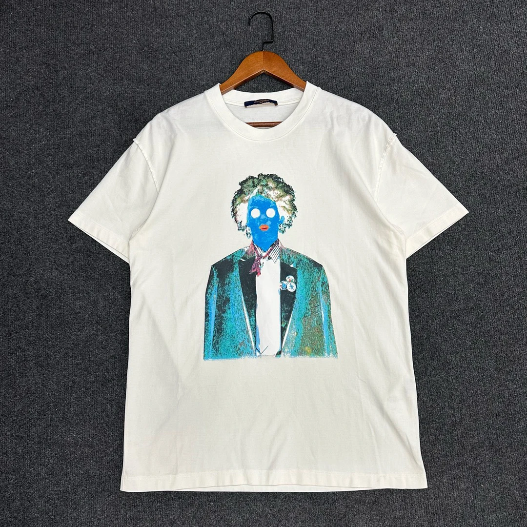 99新 LouisVuitton/路易威登 霓虹工人印花短袖/尺码XL