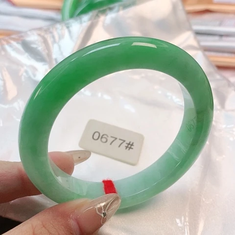 未镶嵌手镯翡翠0677