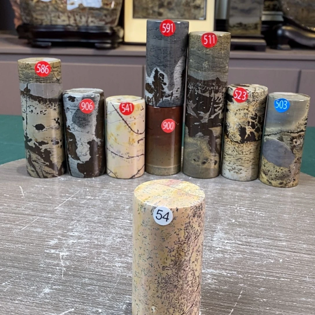 石材广西国画石草花石