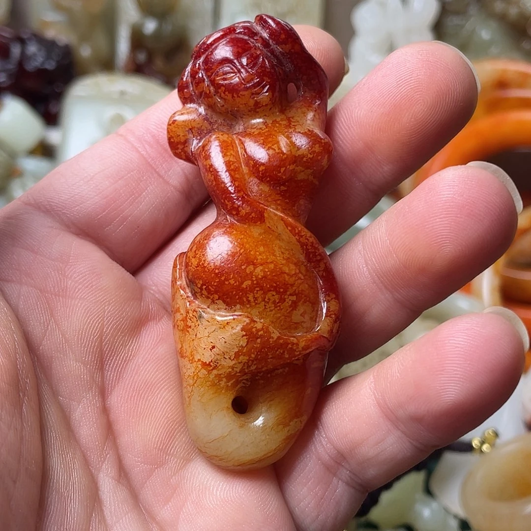 无***剑颈饰未镶嵌和田玉