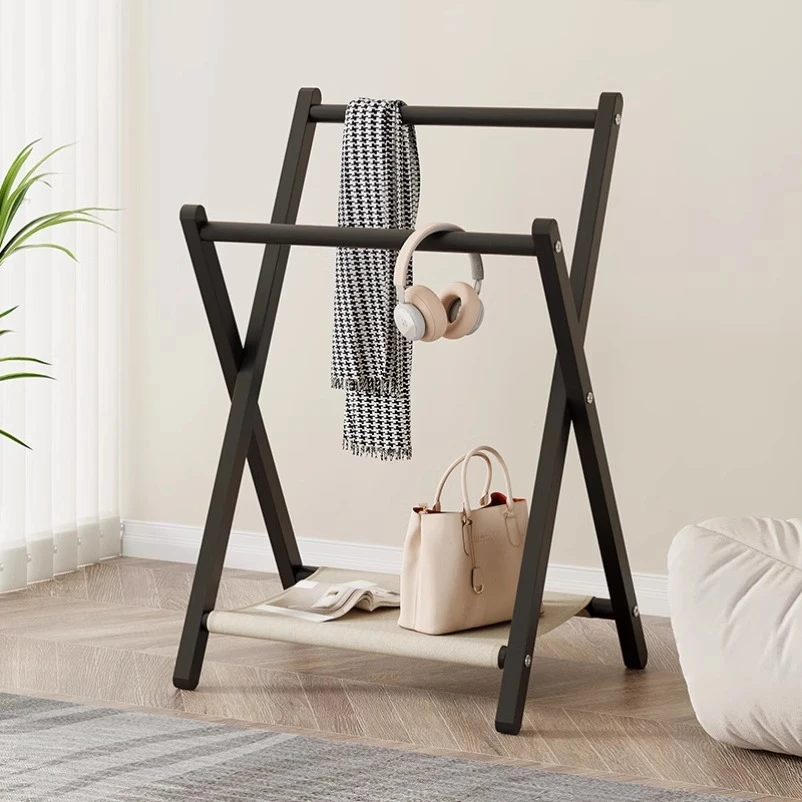 床边床头晚上放衣服神器临时卧室床尾放脱下的衣服收纳小搭衣架挂