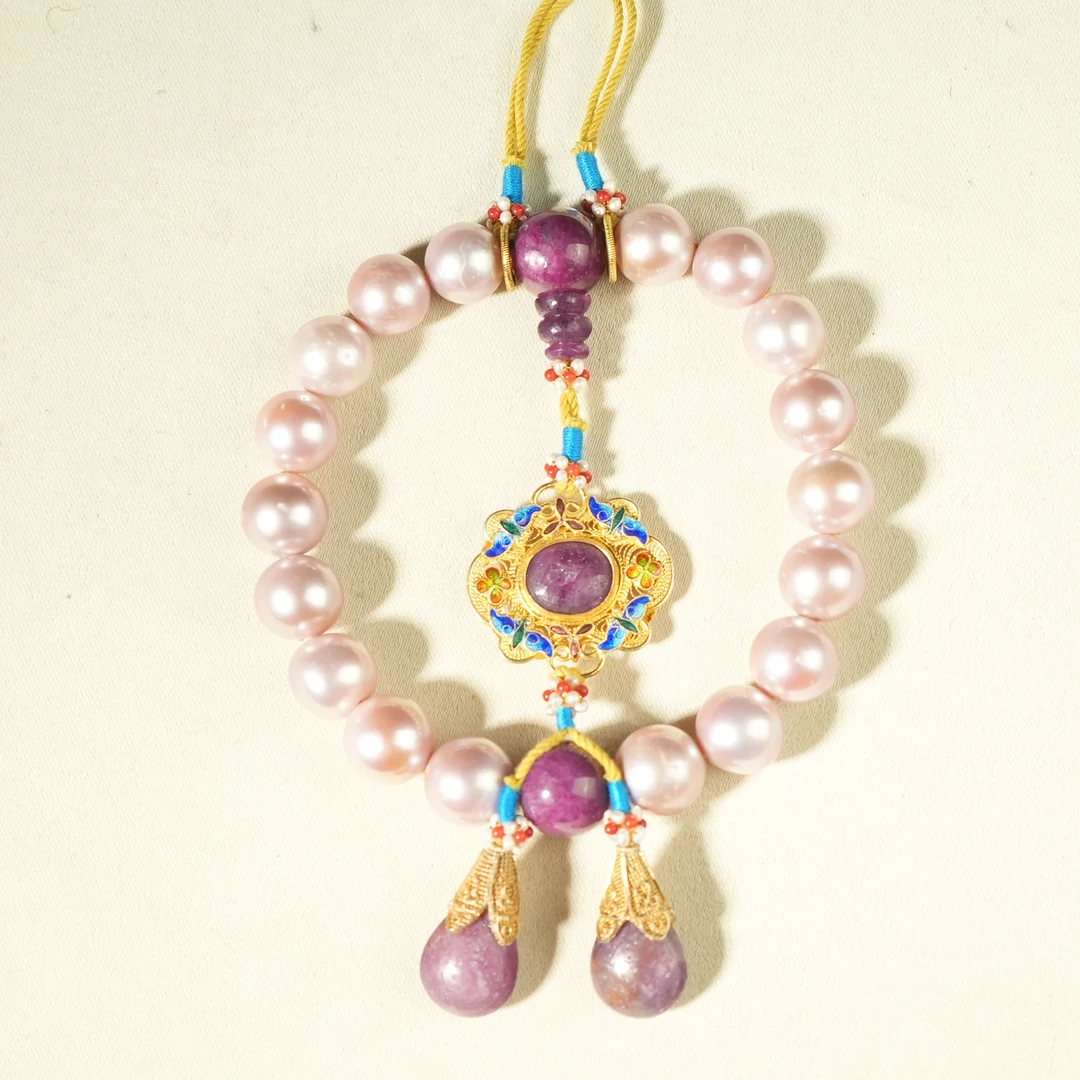 清代老珍珠手持（配饰红宝石）DDK250227039