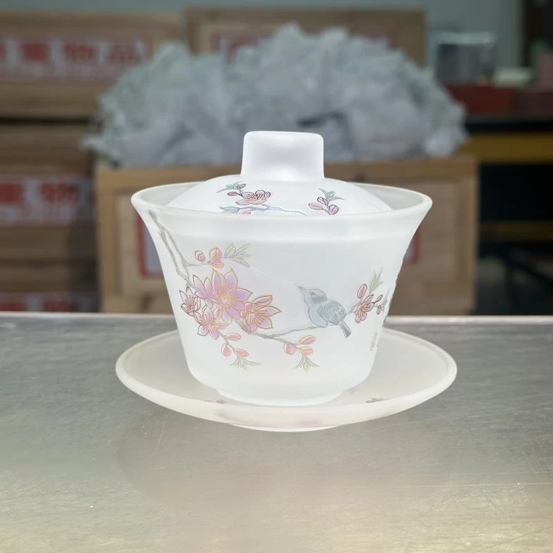 秋香茶具 喜上眉梢 琉璃 盖碗0425-1-0888