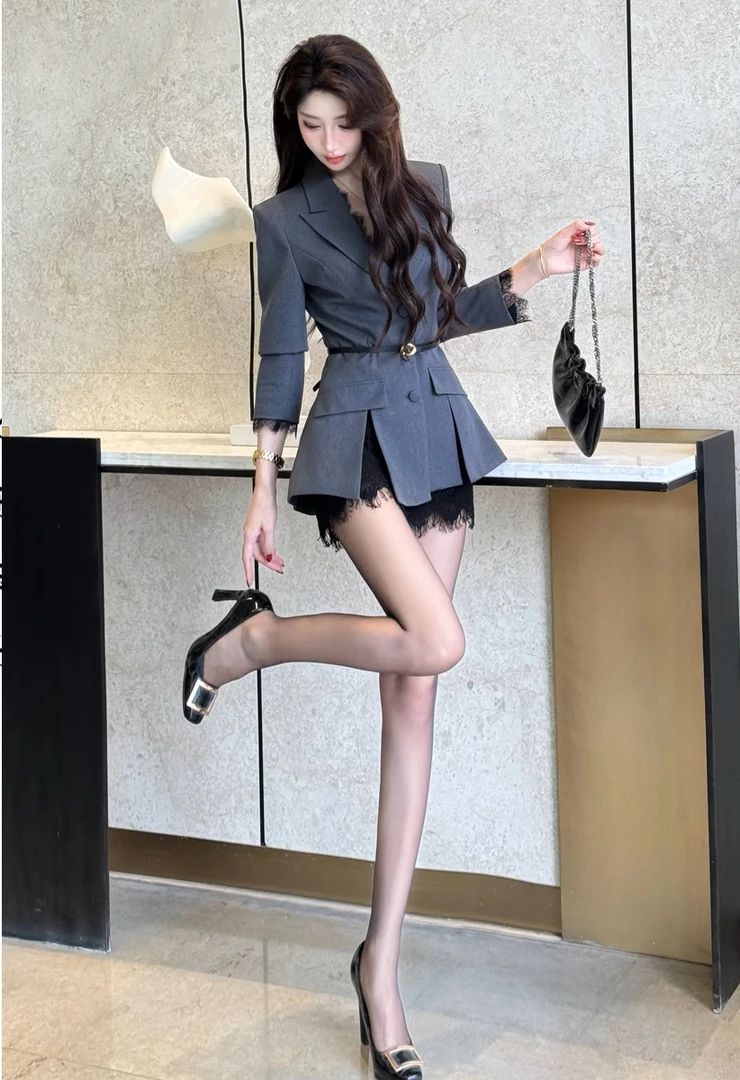 A631【三件套】时尚套装春秋通勤风炸街显瘦秋季休闲风网红气质