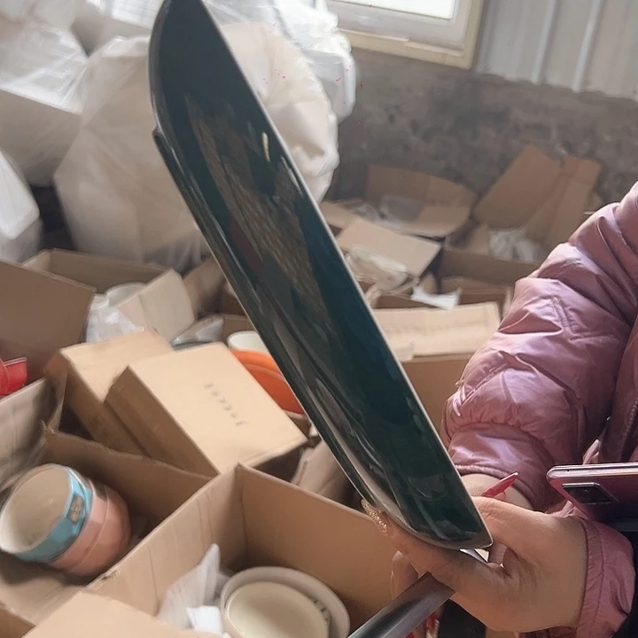 新骨瓷鱼盘1只装