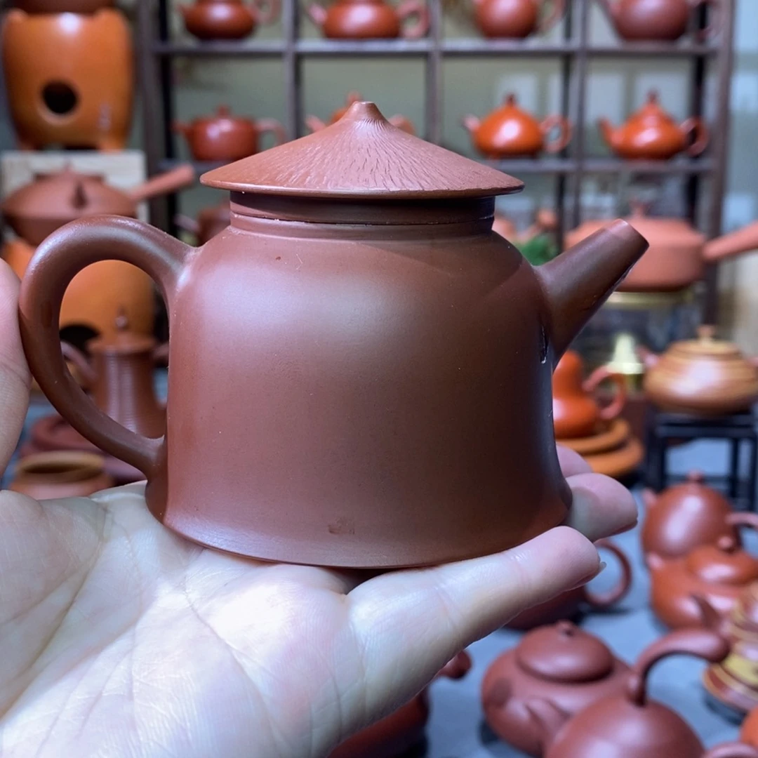 紫砂茶壶章洽希渔翁壶120cc原800米