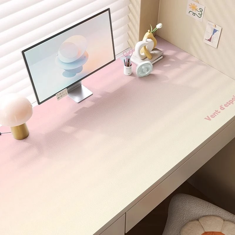 多巴胺学习书桌垫子防水纯色办公写字桌面保护垫卧室电脑桌布