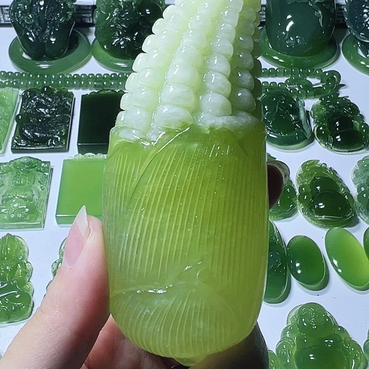 蛇纹石玉未镶嵌手把