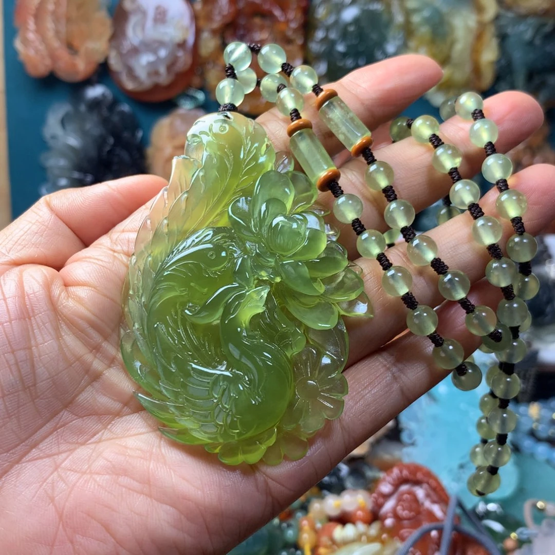 m***w蛇纹石玉未镶嵌挂坠