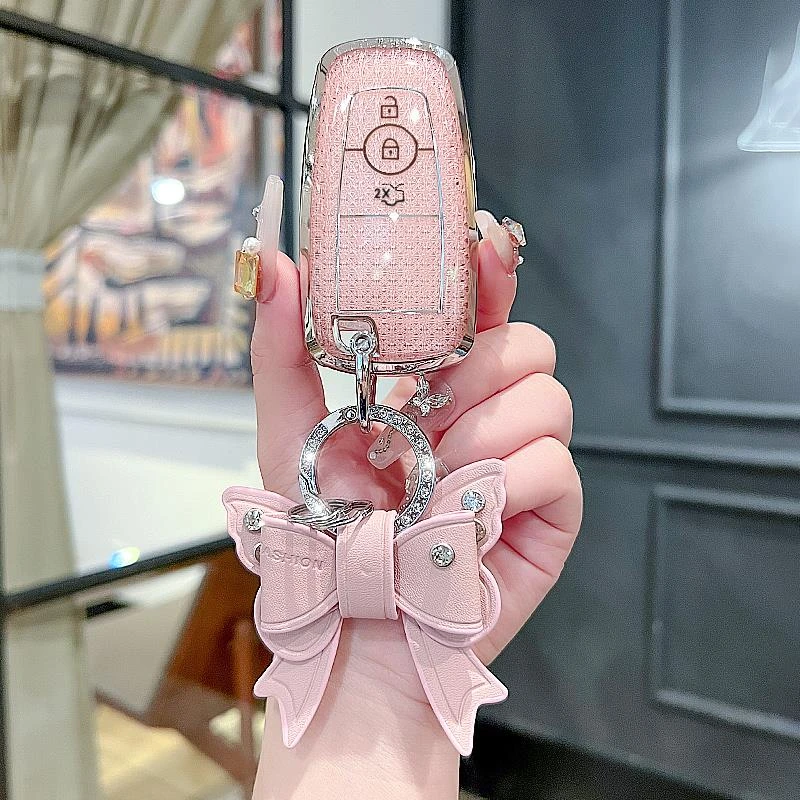 专用福特钥匙套锐界l蒙迪欧金牛座福克斯探界者车扣壳锐际23款女