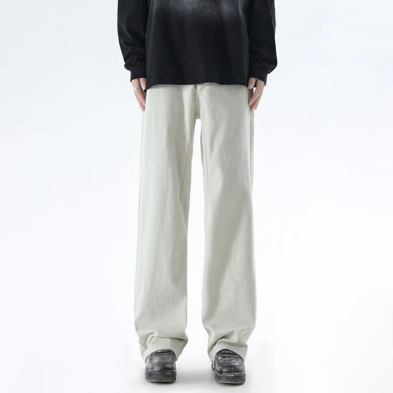 春季Cleanfit美式复古高街休闲裤男款宽松直筒阔腿潮牌男工装长裤