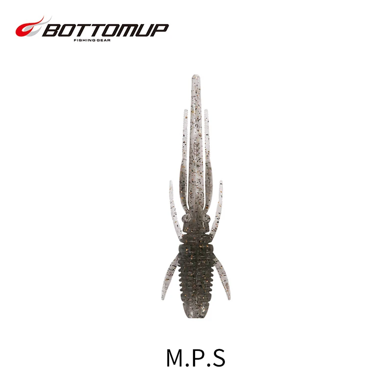 日本BOTTOMUP波特玛 M.P.S 仿真虾 虾型微物路亚饵 黑坑倒钓鲈鱼