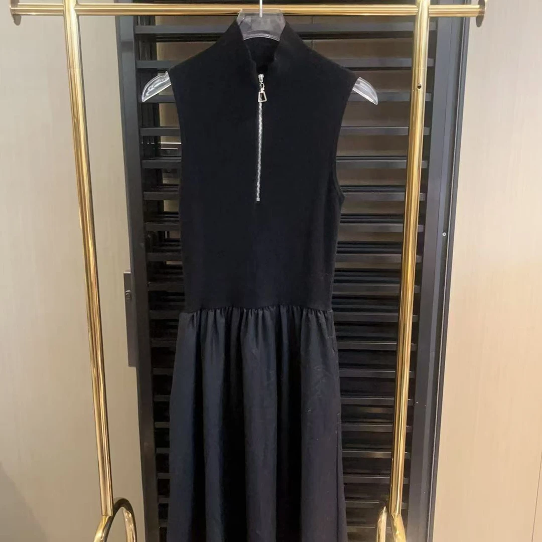 GUIDI GUDI【黑夜使者】休闲百搭时尚拼接连衣裙 L9510319H