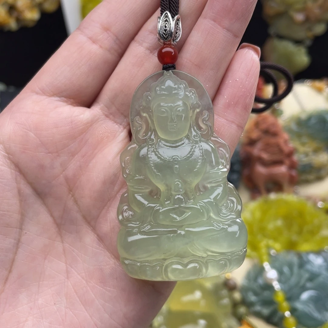 未镶嵌蛇纹石玉颈饰