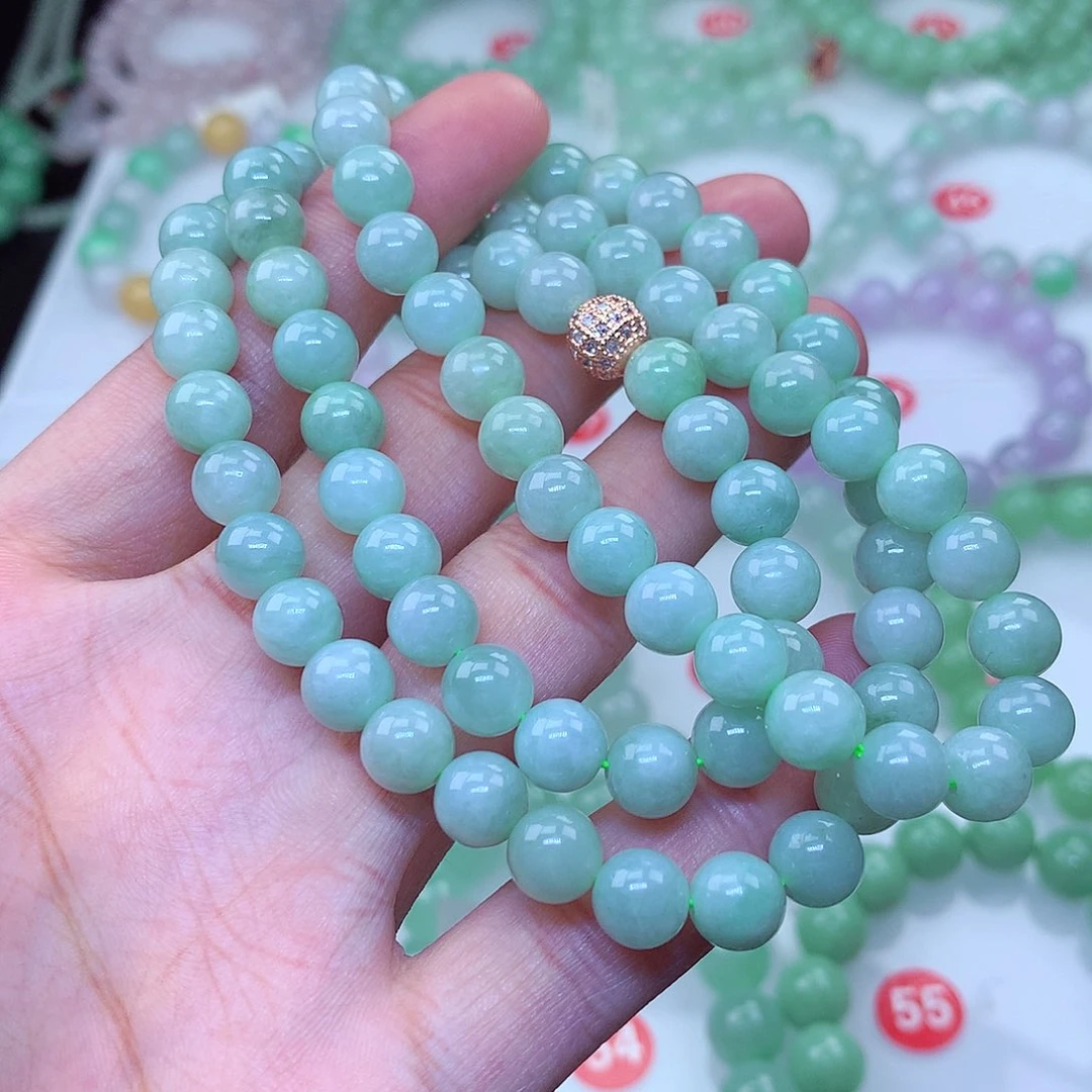 翡翠未镶嵌毛衣链