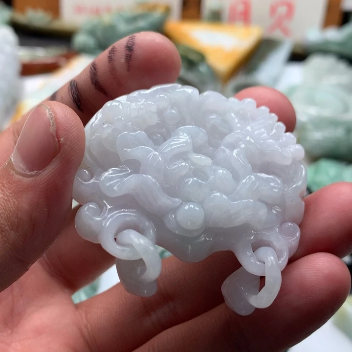 翡翠未镶嵌颈饰保真天然a货翡翠