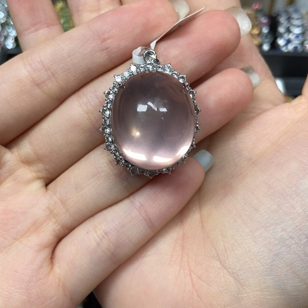 银S925镶嵌颈饰水晶