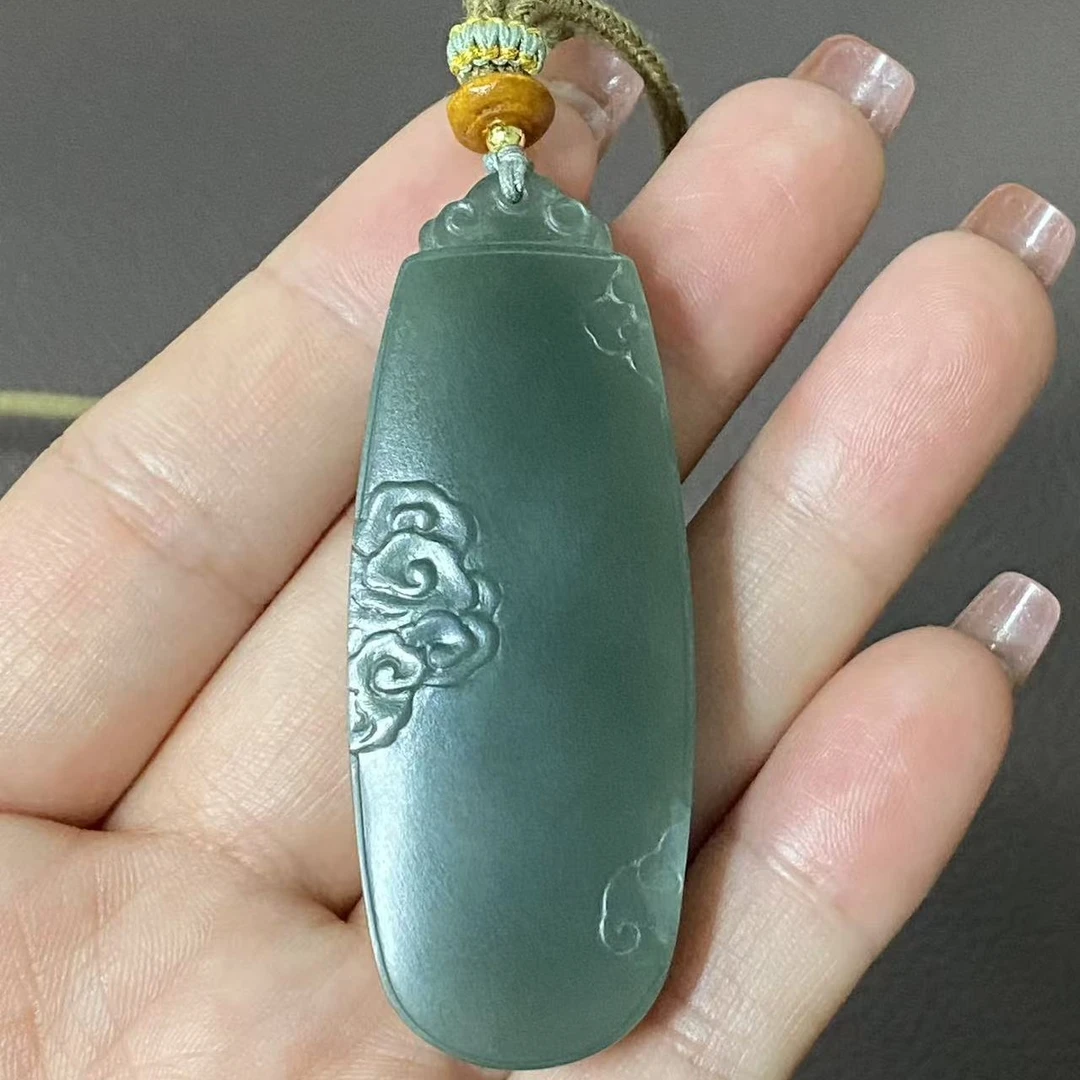 析木河磨玉祥云平安牌