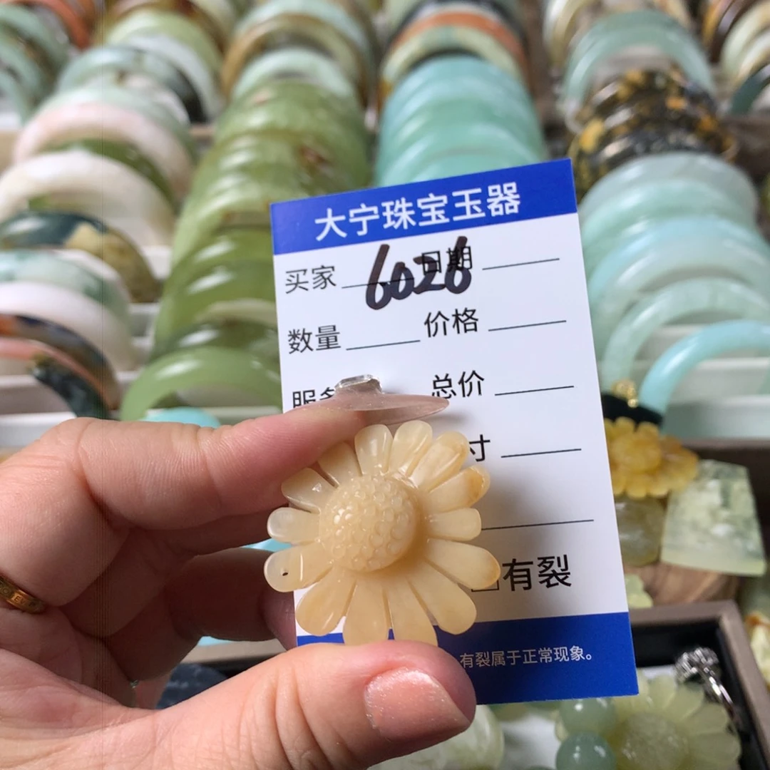 蛇纹石玉颈饰未镶嵌6026