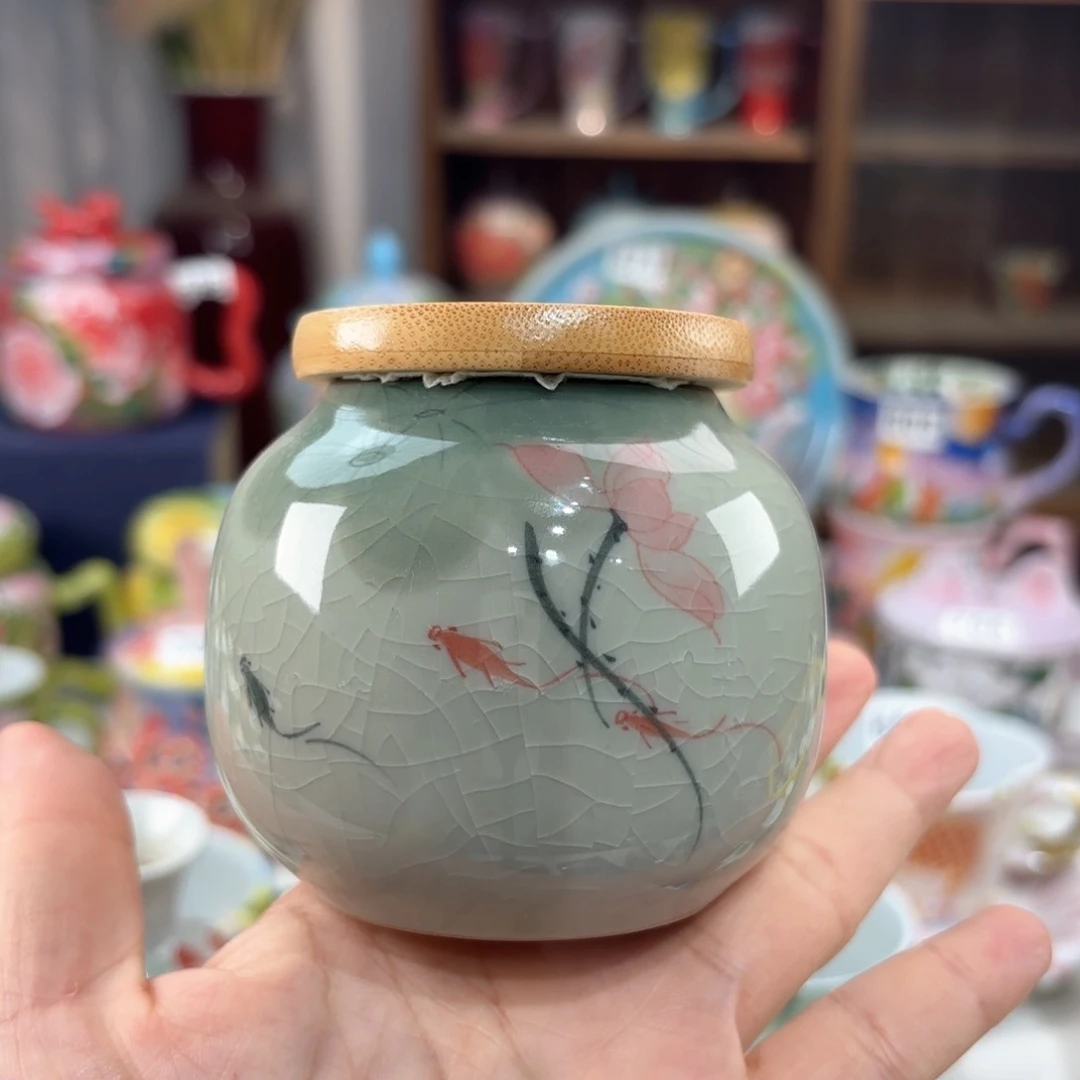 景德镇手绘高温釉下彩陶瓷茶具