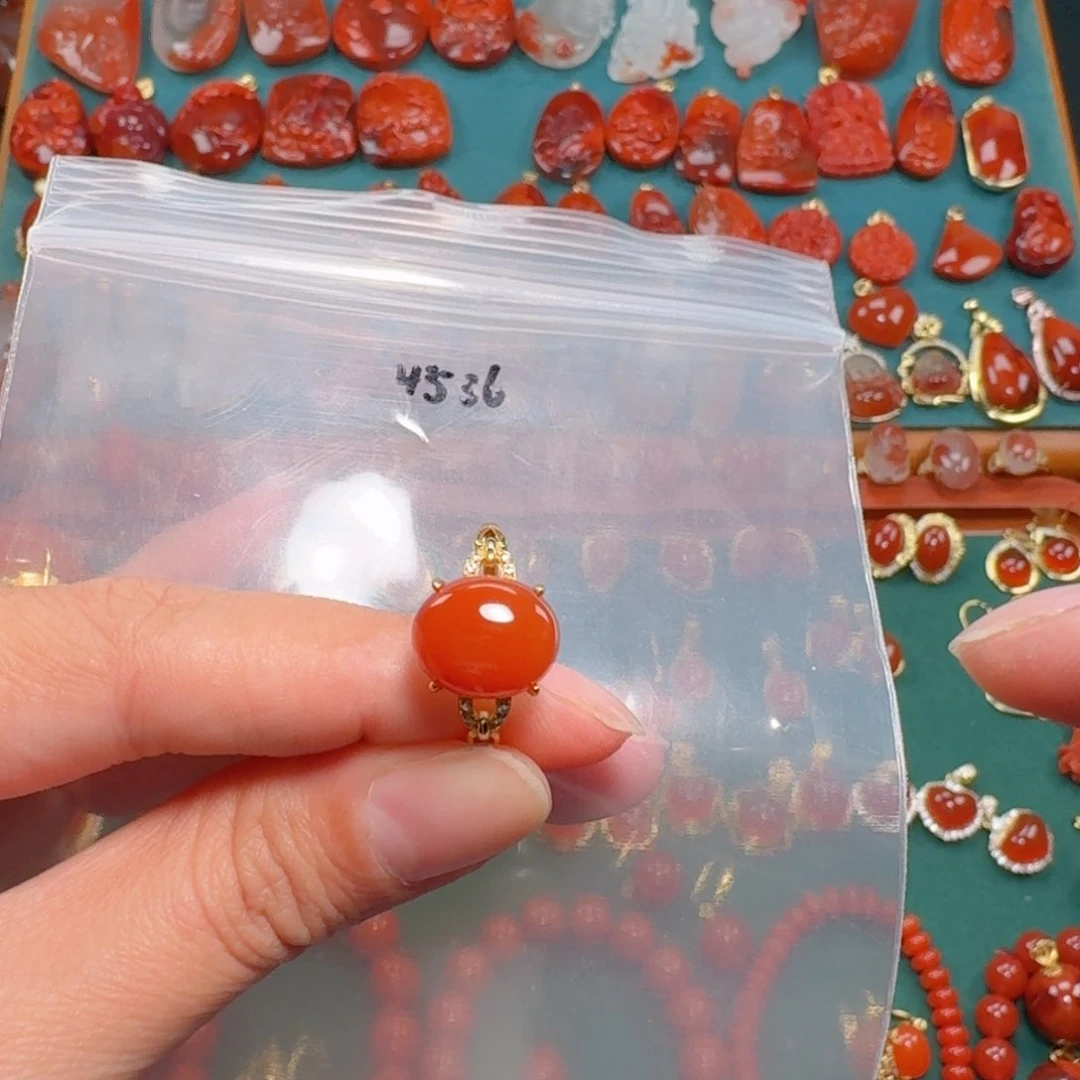 南红玛瑙南红银S925镶嵌