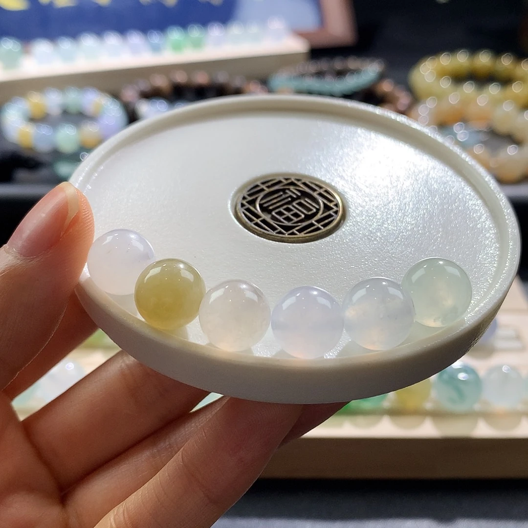 散珠翡翠翡翠珠子10不议价