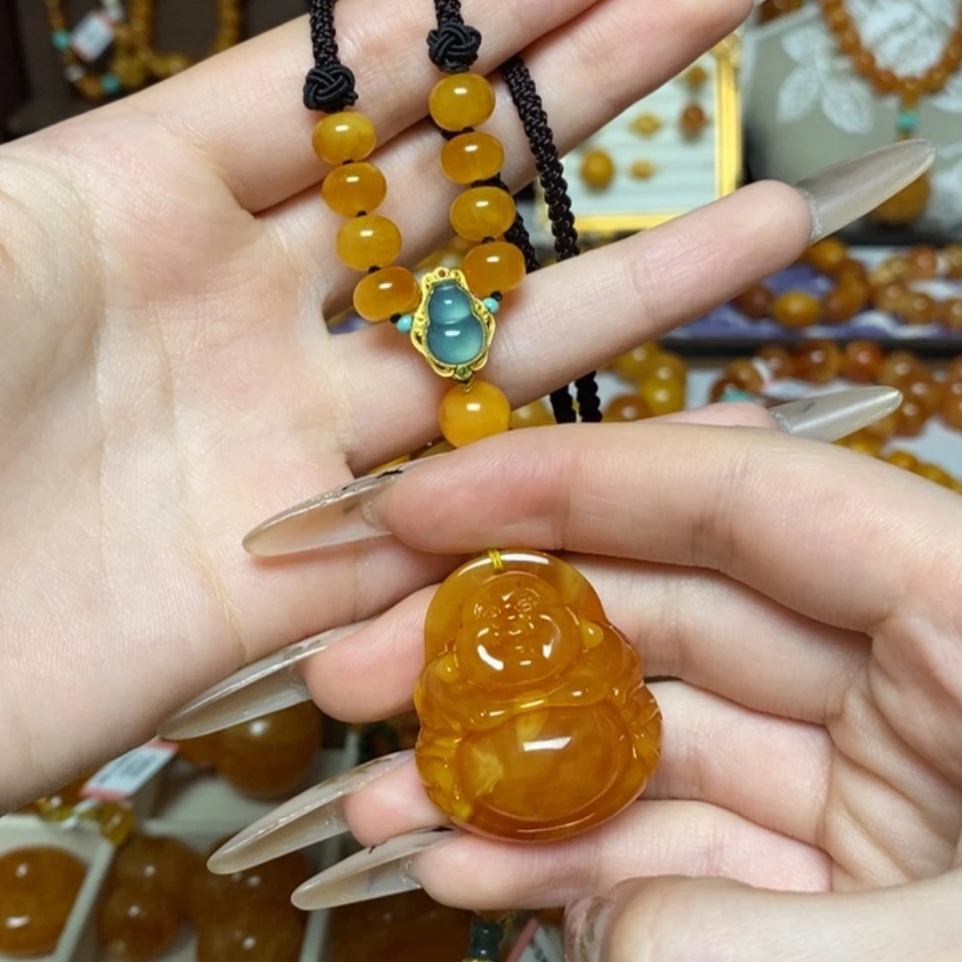 【闪购商品】蜜蜡颈饰未镶嵌项链