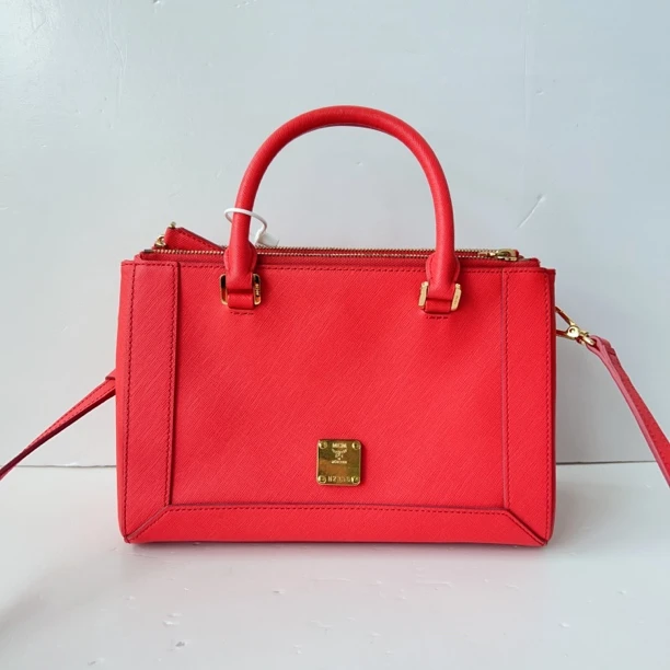 95新 MCM MCM红色杀手小号单肩包