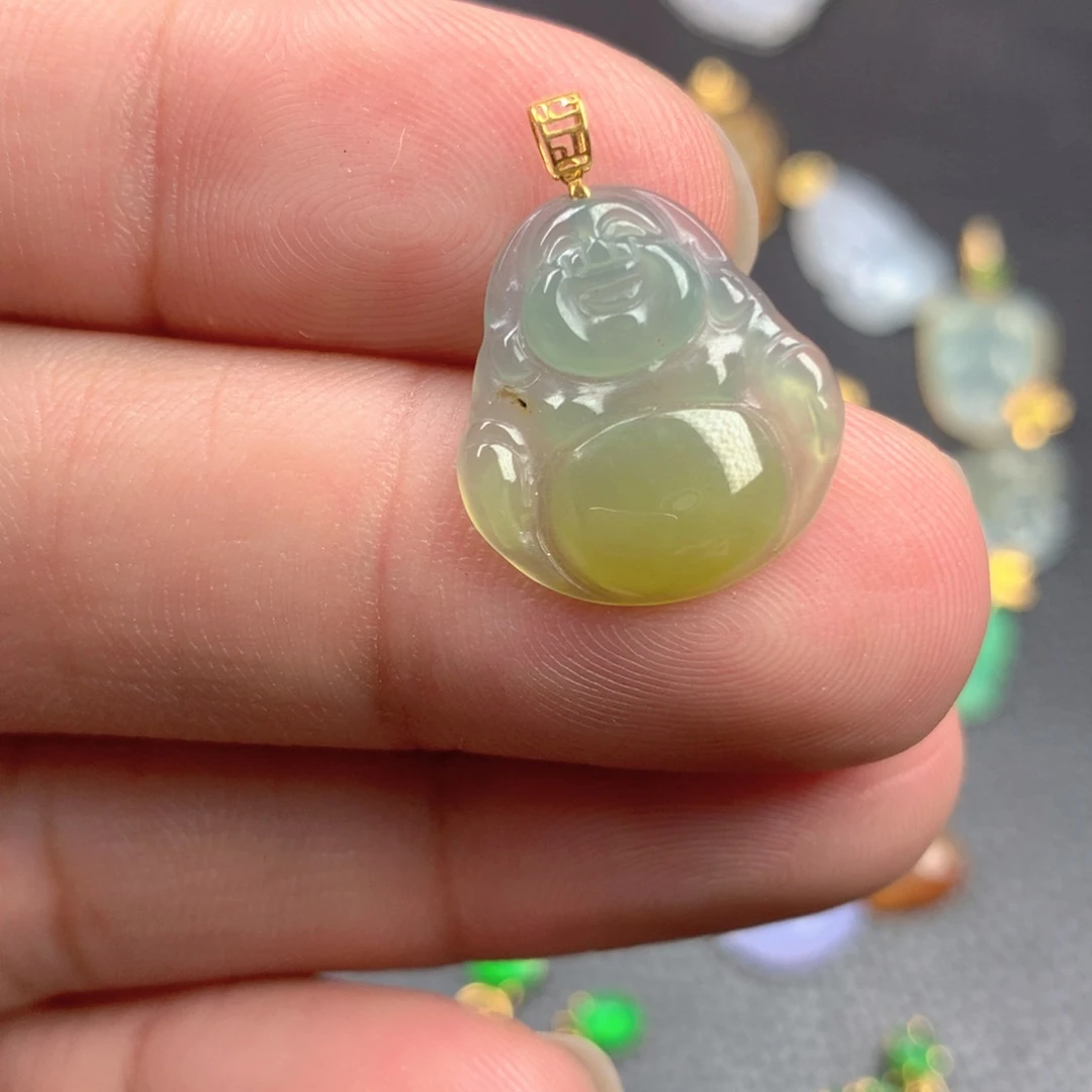 【闪购商品】颈饰18K金镶嵌翡翠翡翠