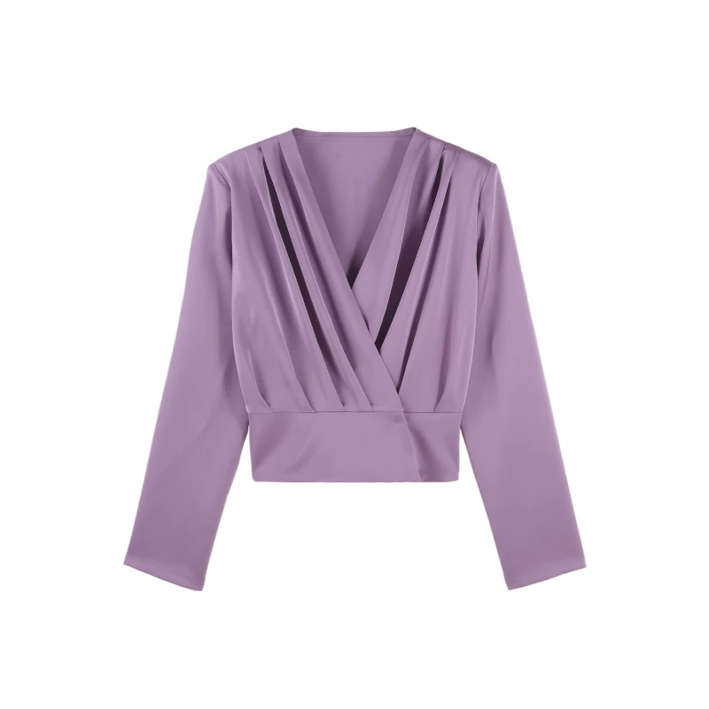 「泰剧女主」2025年春季新款时髦雪纺衫上衣长袖HBZC641235 nnassa