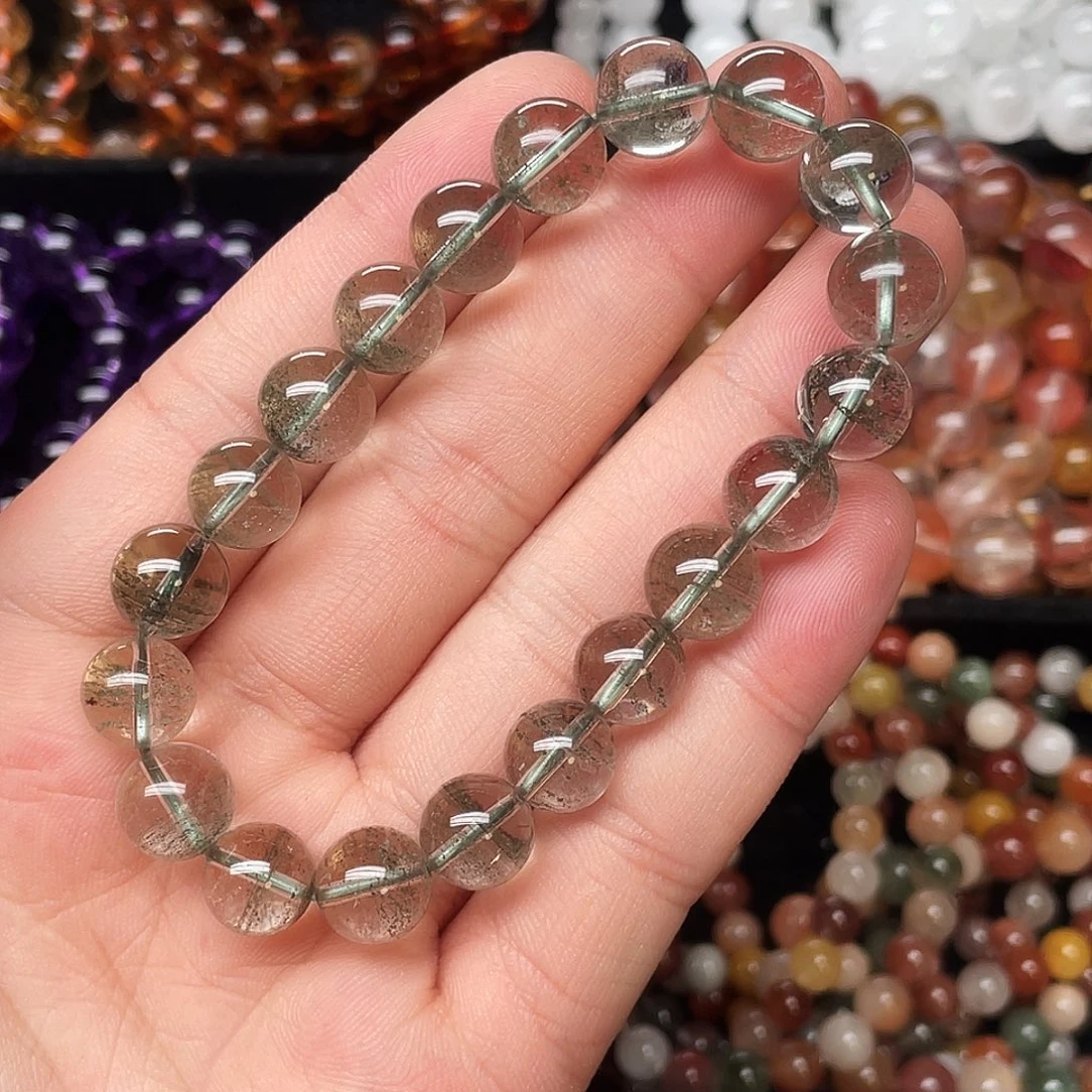 未镶嵌手链水晶绿幽灵10+