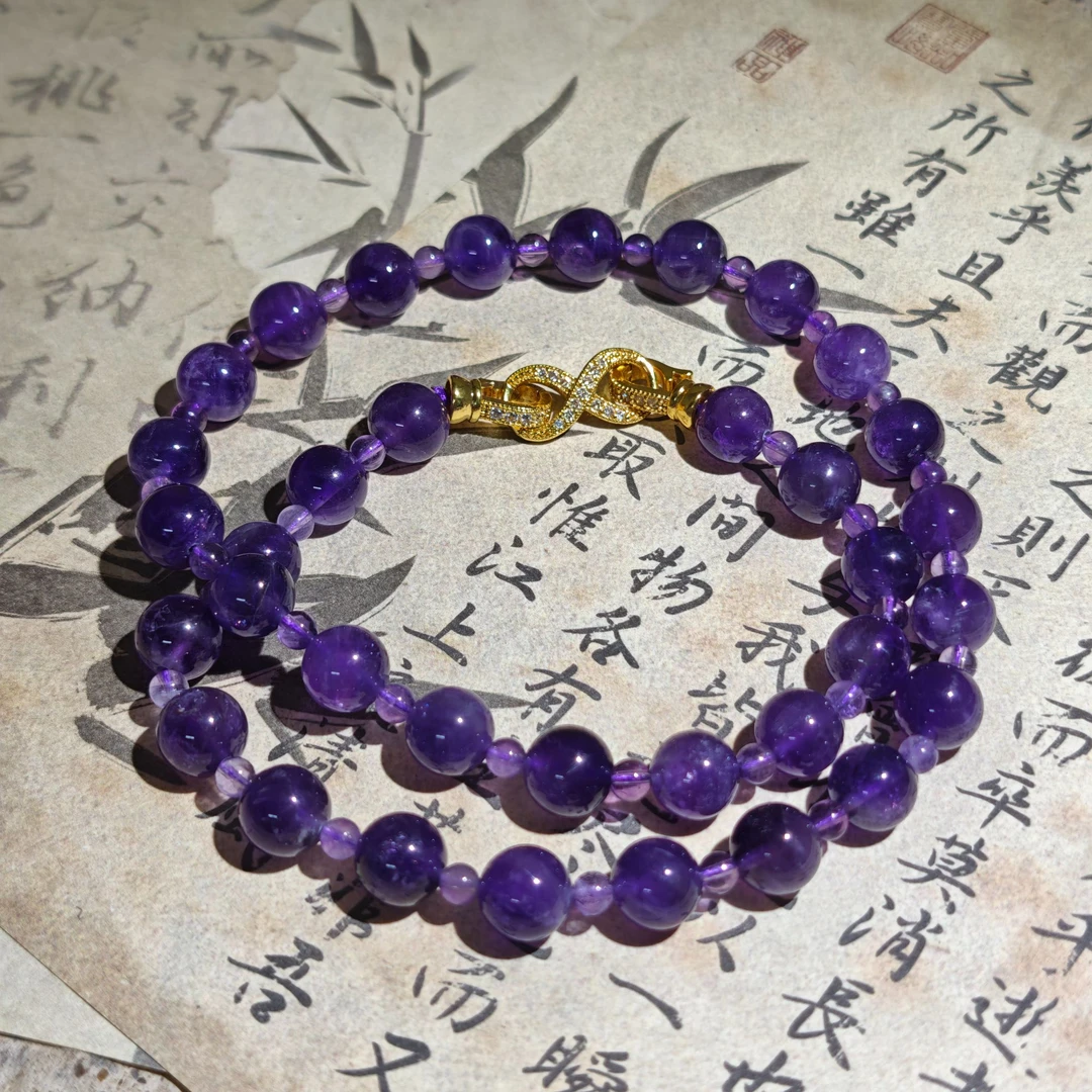 暖冬好物 大小珠紫水晶项链 多样性发货 拍一发一 Q230