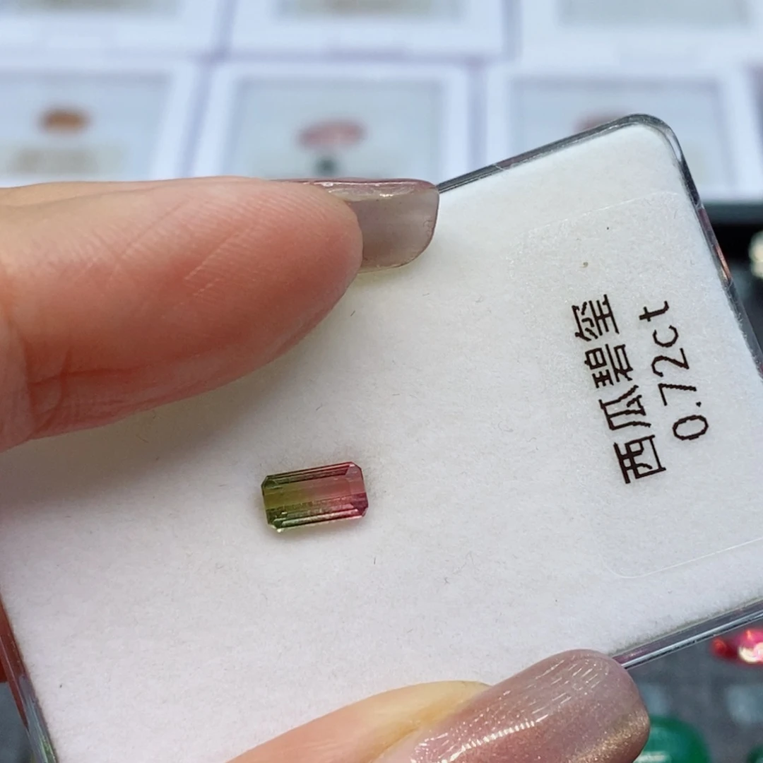 未镶嵌裸石碧玺西瓜碧玺72分
