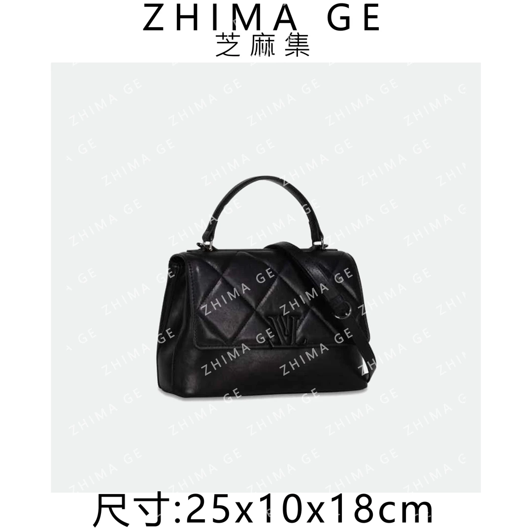 【芝麻集】GQ-77411-黑色RAIN.CUN潮流时尚百搭腋下斜跨女包