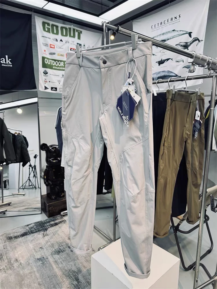 春夏户外休闲裤速干透气防泼水软壳裤徒步登山运动长裤弹力冲锋裤