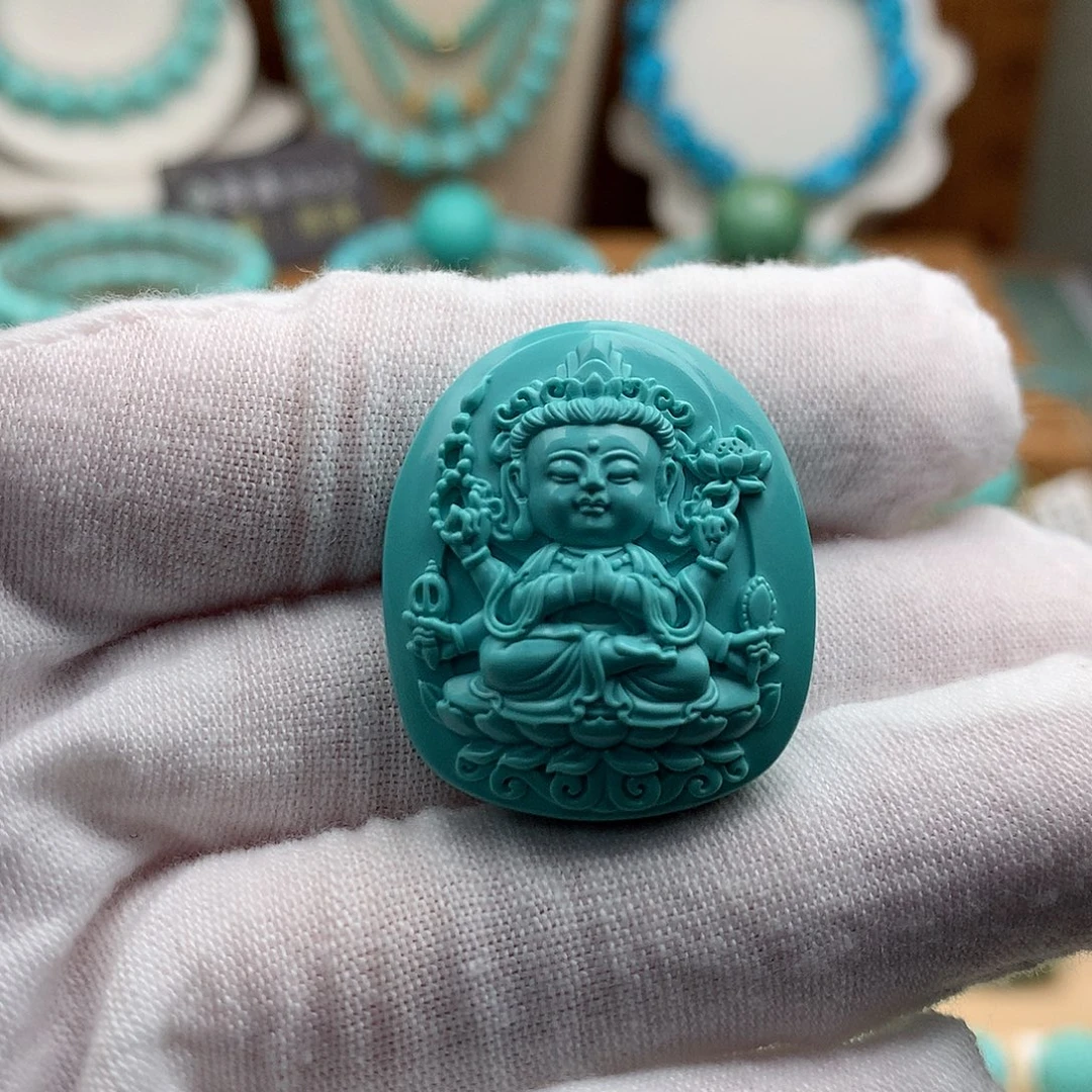 绿松石未镶嵌珠宝奇石