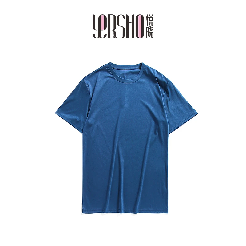 悦晓丝绵T恤休闲夏季透气速干圆领男子户外时舒适男款2333