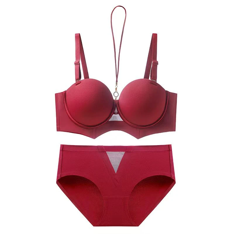 333#四色高级感法式内衣一套 性感透气