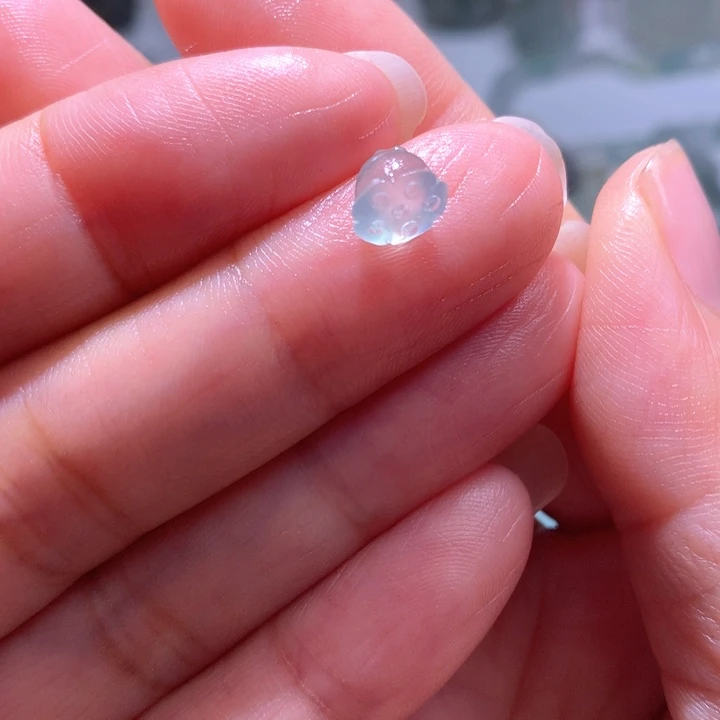 定制翡翠未镶嵌高冰莲蓬