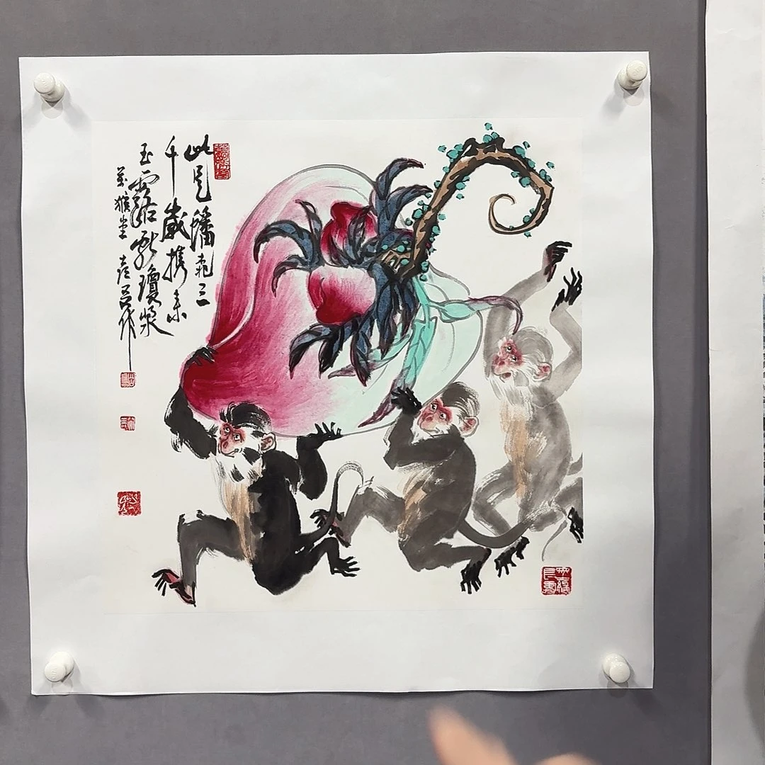 国画亲笔手绘放心去藏
