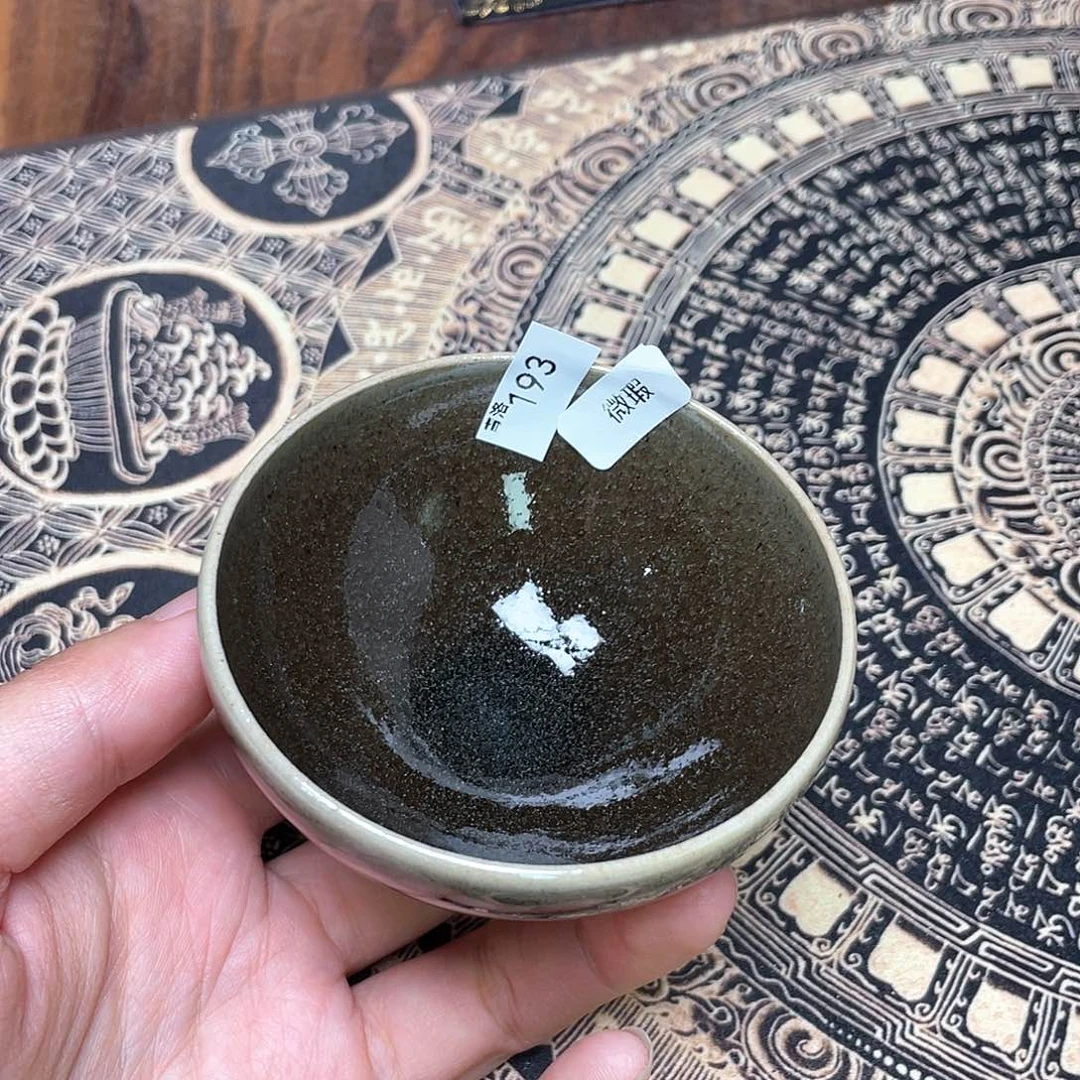 茶盏193 柴烧薄胎建盏主人杯微瑕