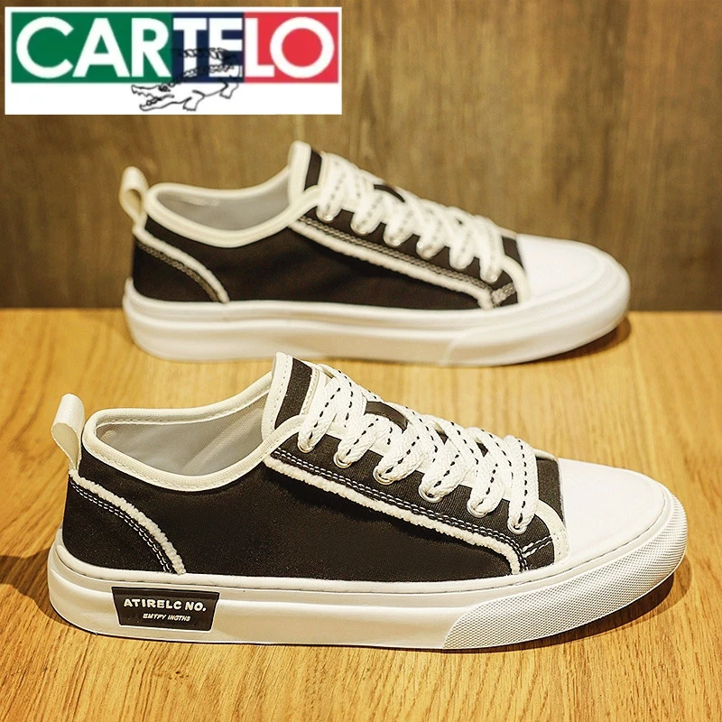 高端帆布鞋男鞋秋季透气2025新款网红爆款高级感休闲板鞋男士鞋子