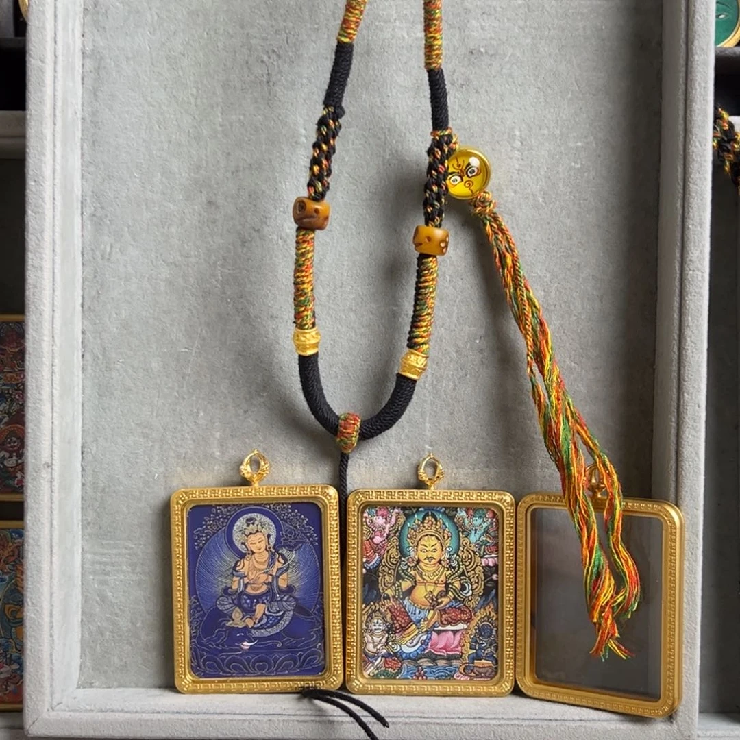 吊坠上**水双面铜壳双面铜壳