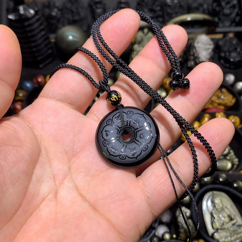 【闪购商品】黑曜岩珠宝奇石未镶嵌高****华