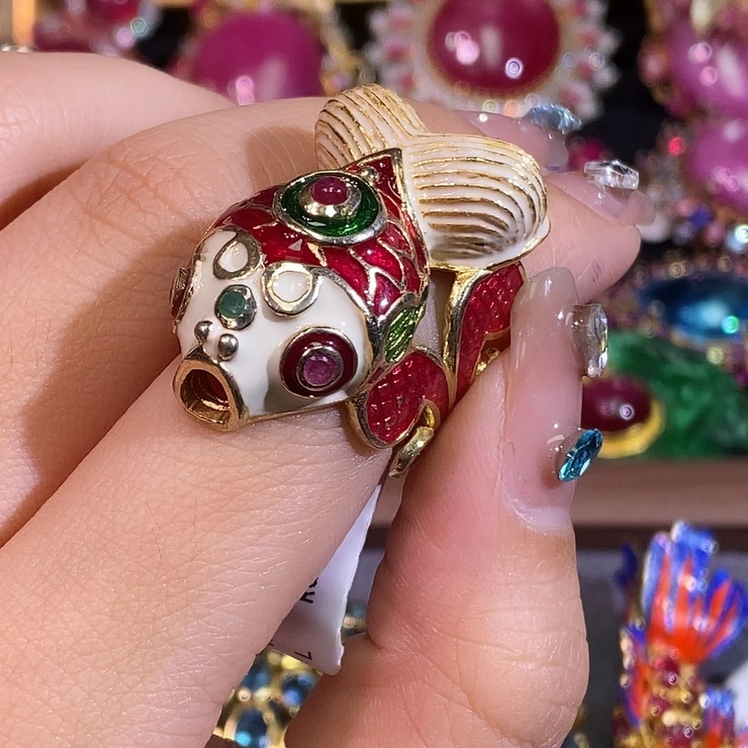 银S925镶嵌戒指红宝石