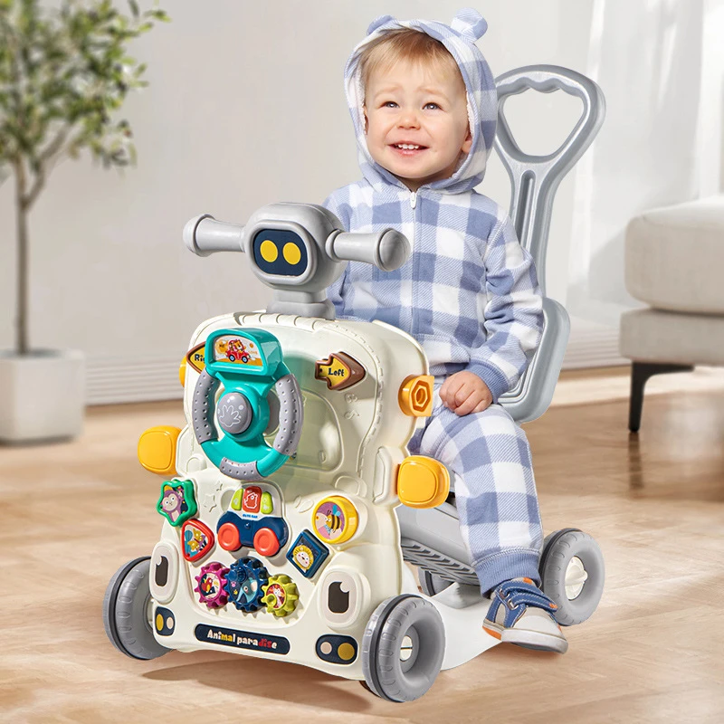 婴儿学步车玩具宝宝多功能学步手推车防侧翻新生儿走路助步车