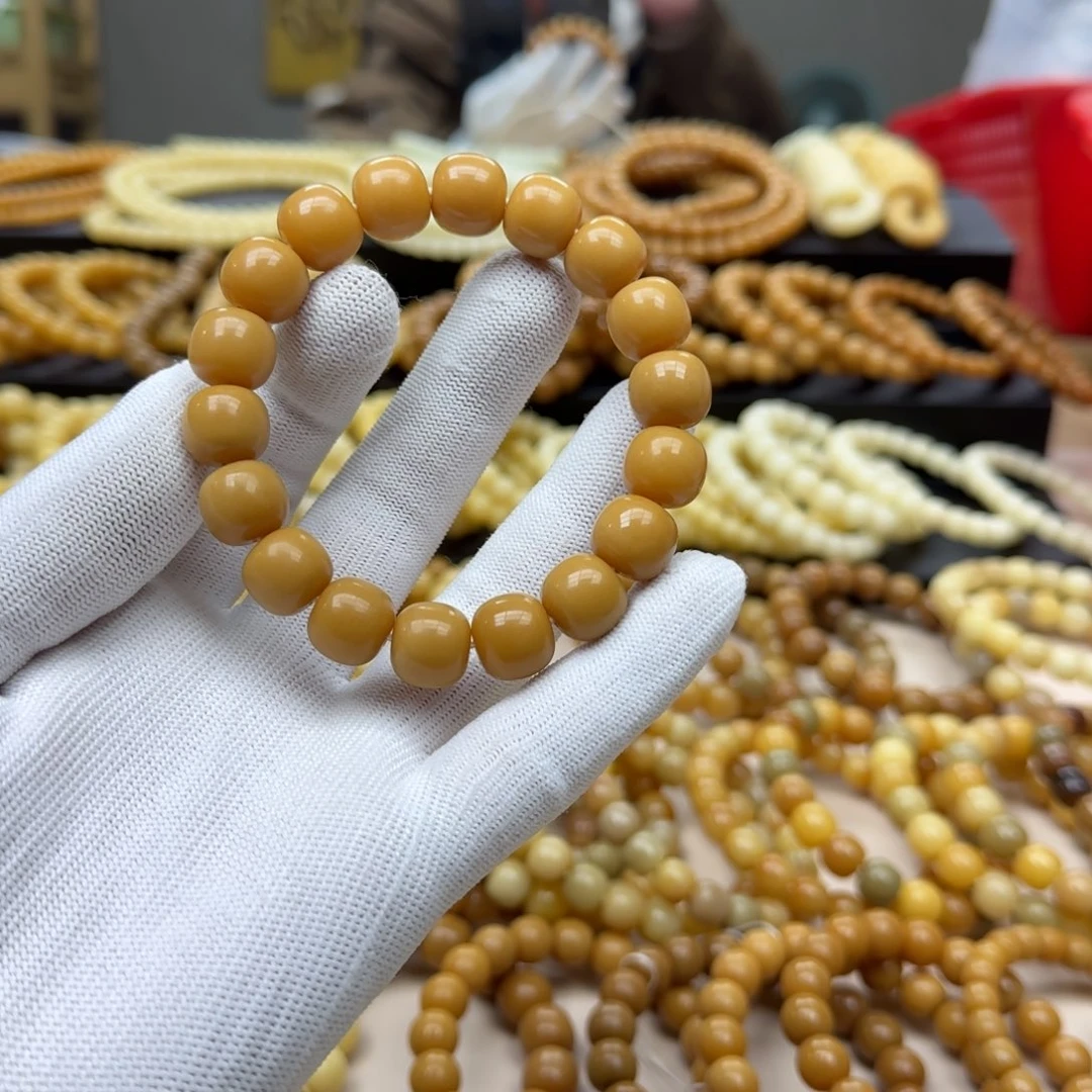 千***眠菩提根/象牙果手串12.13 11年 鬼工 沙漠金