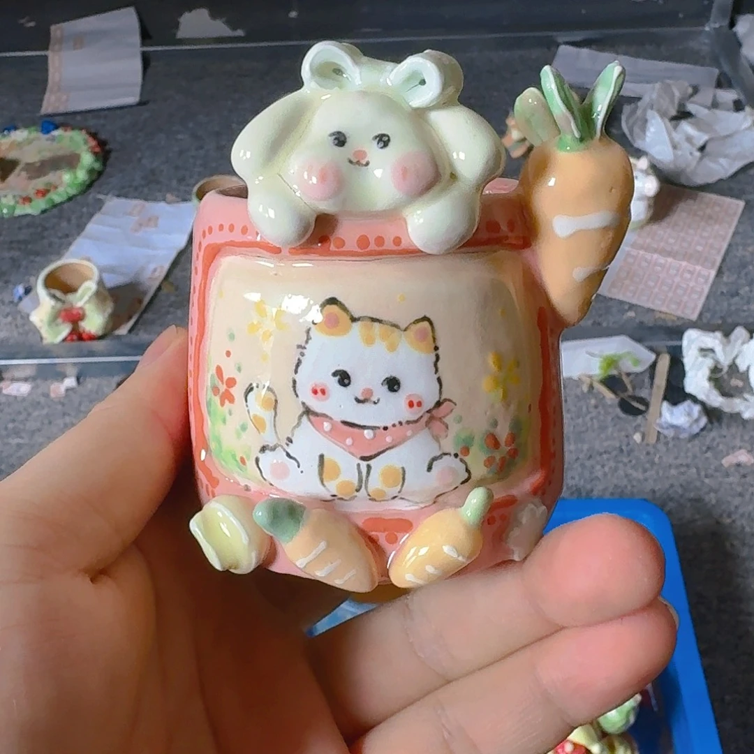 老梧家的手工陶瓷多肉花盆