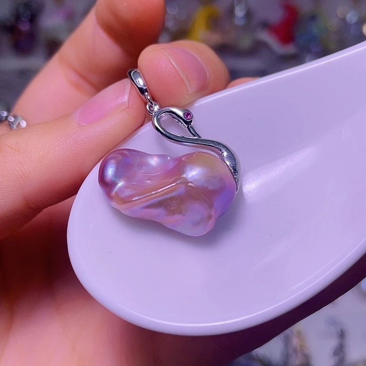 合金颈饰淡水珍珠14