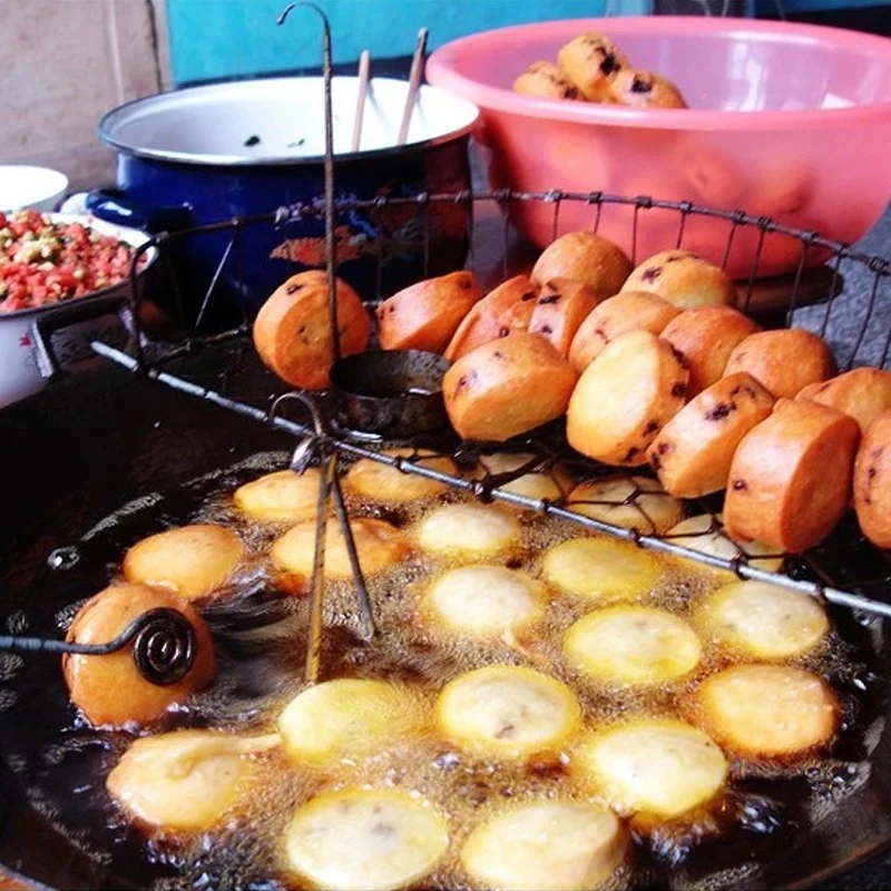 湖南湘西粘米大油粑粑小油粑粑